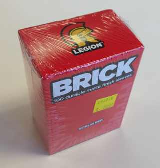 Brick sleeves - goblin red (100 Sleeves)-PAN DISTRIBUZIONE- nuvolosofumetti.