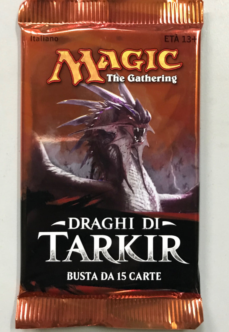 Magic DRAGHI DI TARKIR BUSTE, Wizard of the Coast, nuvolosofumetti,