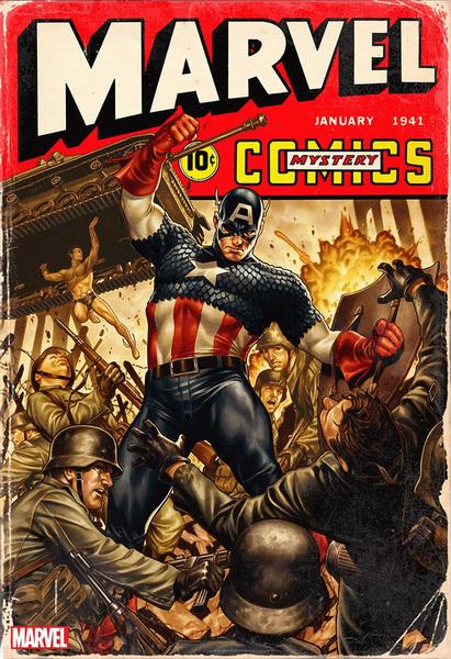 Marvel comics # 1000 '40S VARIANT COVER BY MARK BROOKS-Marvel Usa- nuvolosofumetti.