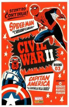 CIVIL WAR II variant cover 3-Panini Comics- nuvolosofumetti.