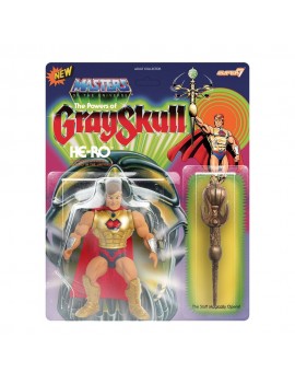 MASTERS OF THE UNIVERSE THE POWERS OF GRAYSKULL VINTAGE COLLECTION ACTION FIGURE HE-RO-SUPER7- nuvolosofumetti.