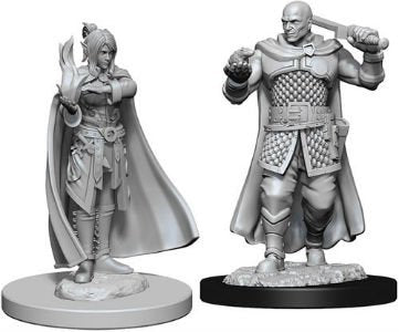 D&D Human Ranger & Moon ELF Sorcerer, WIZKIDS/NECA, nuvolosofumetti,