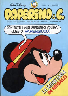 PAPERINO & C. 22-WALT DISNEY ITA- nuvolosofumetti.