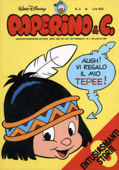 PAPERINO & C. 4-WALT DISNEY ITA- nuvolosofumetti.