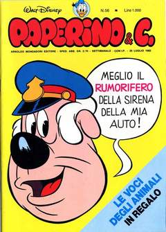 PAPERINO & C. 56, WALT DISNEY ITA, nuvolosofumetti,