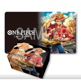 ONE PIECE CARD GAME - PLAYMAT & STORAGE BOX SET - MONKEY D. LUFFY - ENG