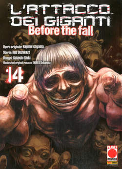 L'attacco dei giganti before the fall manga 14-PANINI COMICS- nuvolosofumetti.