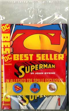 SUPERMAN di John Byrne  1 variant con spille, PANINI COMICS, nuvolosofumetti,