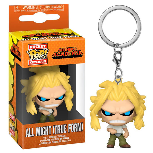 POCKET POP KEYCHAIN MY HERO ACADEMIA  ALL MIGHT (true form)