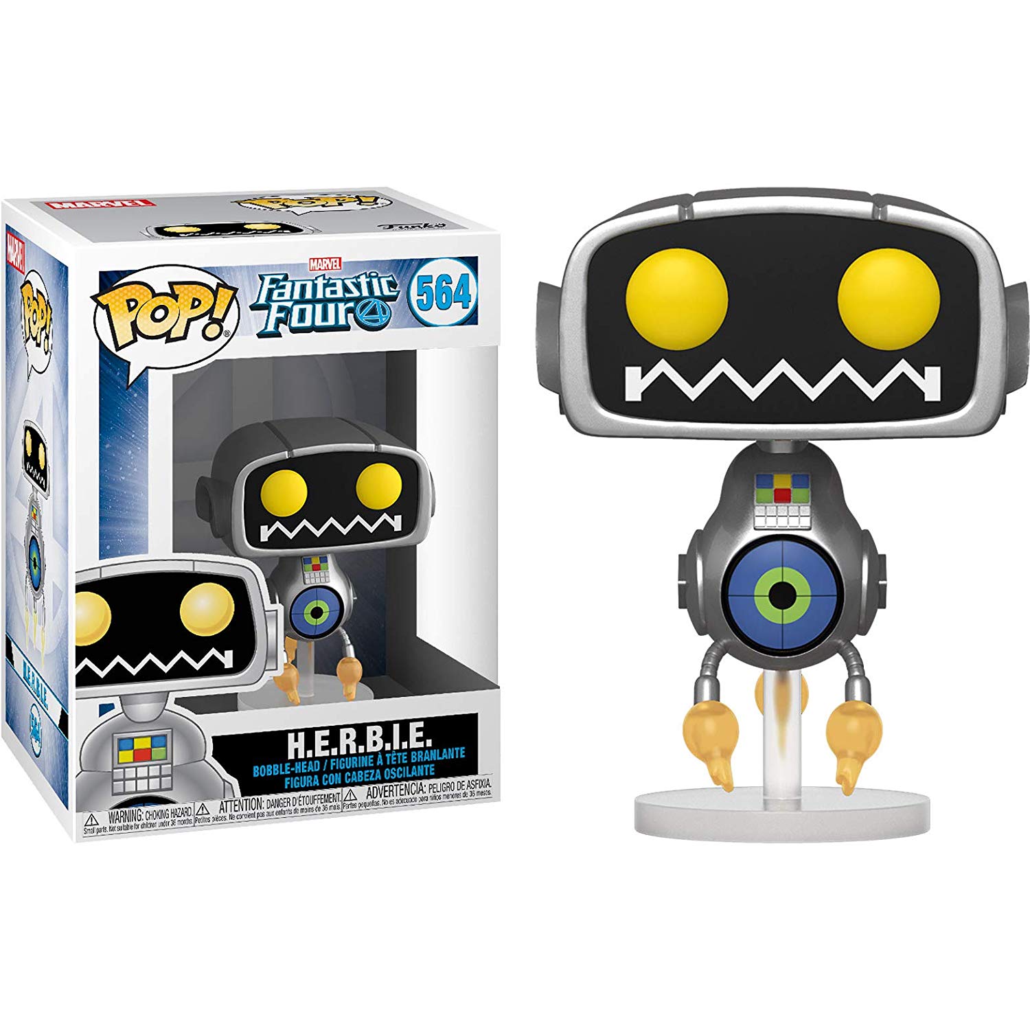 POP MARVEL FANTASTIC FOUR H.E.R.B.I.E. # 564, FUNKO, nuvolosofumetti,