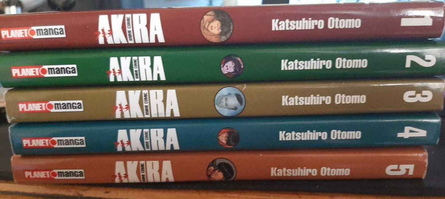 Akira Anime comics dal n 1 al n. 5 sere completa -Panini comics