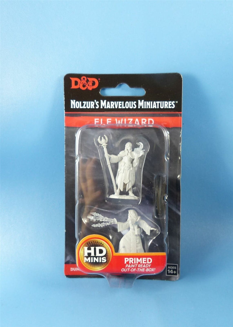 D&D Male Elf Wizard Miniatures - Wizkids Nolzurs Marvelous Miniatures, WIZKIDS/NECA, nuvolosofumetti,