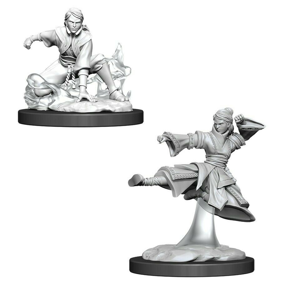 D&D  Nolzur’s Marvelous Miniatures: human monk, WIZKIDS/NECA, nuvolosofumetti,