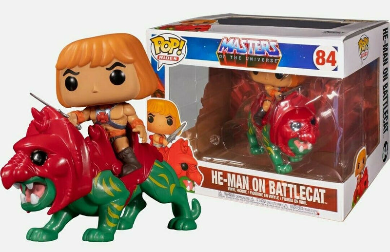 POP RIDES MASTERS OF THE UNIVERSE HE-MAN ON BATTLE CAT