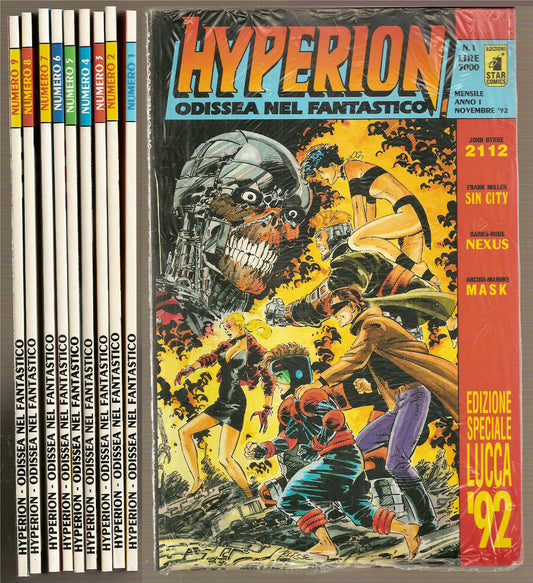 Hyperion Dal numero 1 al numero 9 serie completa