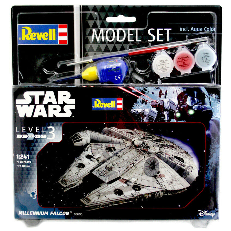 Star Wars Model Kit 1/241 Model Set Millennium Falcon 10 Cm