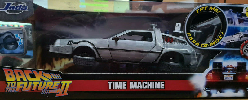 BACK TO THE FUTURE II HOLLYWOOD RIDES DIECAST MODEL 1/32 DELOREAN TIME MACHINE