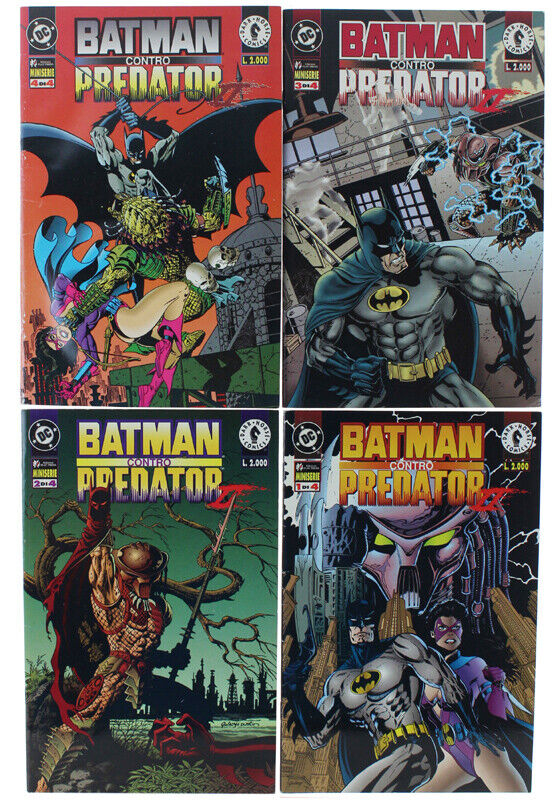 BATMAN CONTRO PREDATOR II serie completa dal n 1 al n 4 - Plau Press