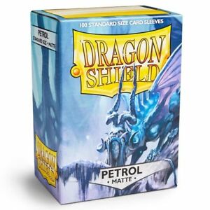 Dragon Shield 100 Standard card sleeves PETROL MATTE, Dragon Shield, nuvolosofumetti,