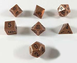 Solid metal Copper Polyhedral 7-Die Set