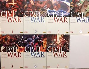 Civil War serie completa dal n 1 al n. 7 - Panini comics-COMPLETE E SEQUENZE- nuvolosofumetti.
