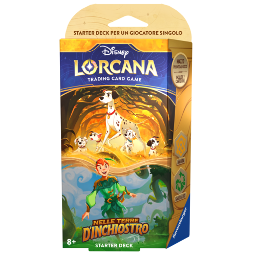 LORCANA - NELLE TERRE D'INCHIOSTRO - AMBRA & SMERALDO - STARTER DECK (ITA) In vendita dal 08/03/2024