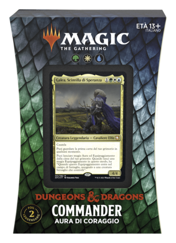 Magic Dungeons & Dragons  Forgotten Realms COMMANDER Aura di coraggio