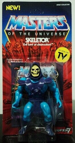 MASTERS OF THE UNIVERSE VINTAGE COLLECTION ACTION FIGURE SKELETOR-Super7- nuvolosofumetti.