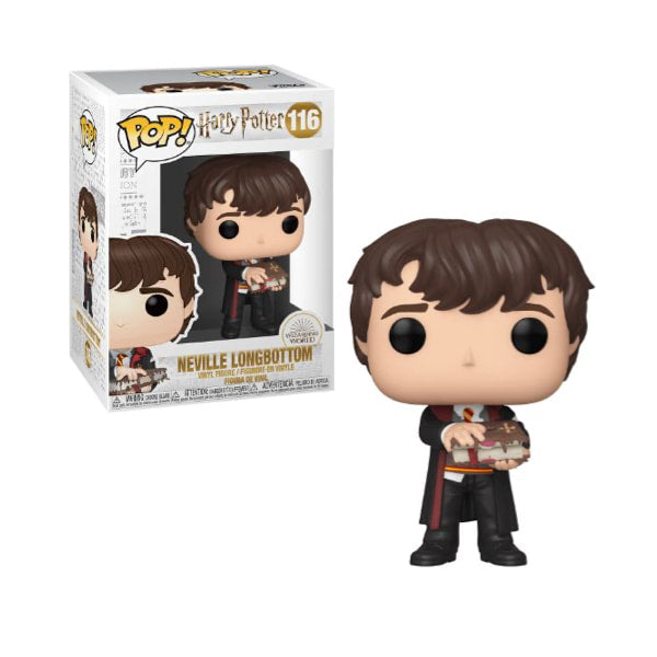 Harry Potter: Neville w/ Monster Book POP 116, funko, nuvolosofumetti,