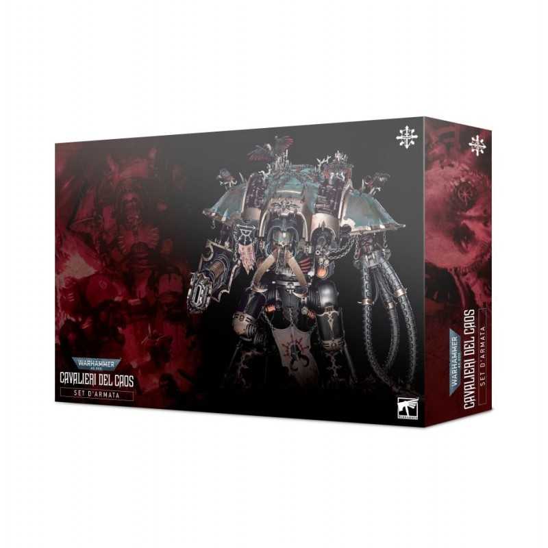 SET DI ARMATA CAVALIERI DEL CAOS in italiano con manuale Warhammer 40k