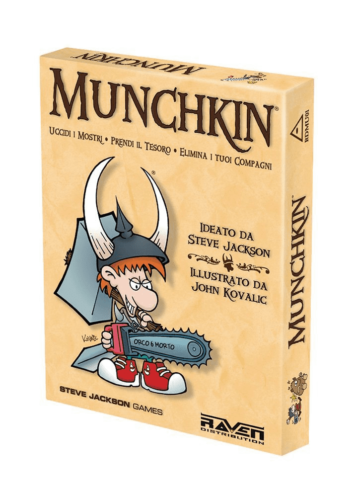 Munchkin gioco di carte base, RAVEN DISTRIBUTION, nuvolosofumetti,