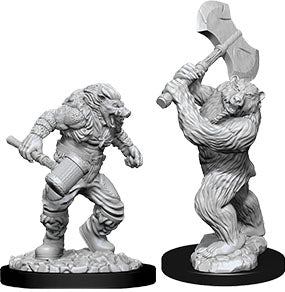 D&D Nolzur’s Marvelous Miniatures: Wereboar and Werebear-WIZKIDS/NECA- nuvolosofumetti.