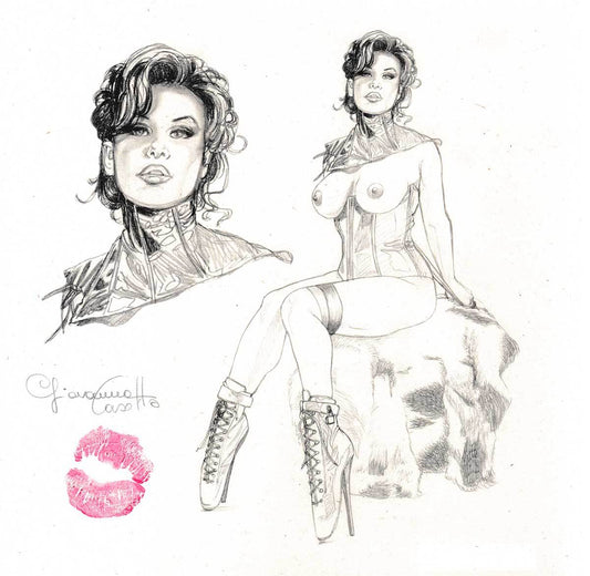 Casotto sketch Book + stampa numerata e autografata-NUVOLOSO - B&M- nuvolosofumetti.