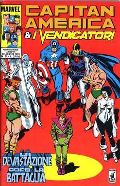 CAPITAN AMERICA E I VENDICATORI 51-EDIZIONI STAR COMICS- nuvolosofumetti.