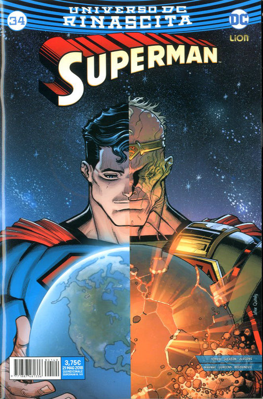 Superman rinascita 34, LION, nuvolosofumetti,