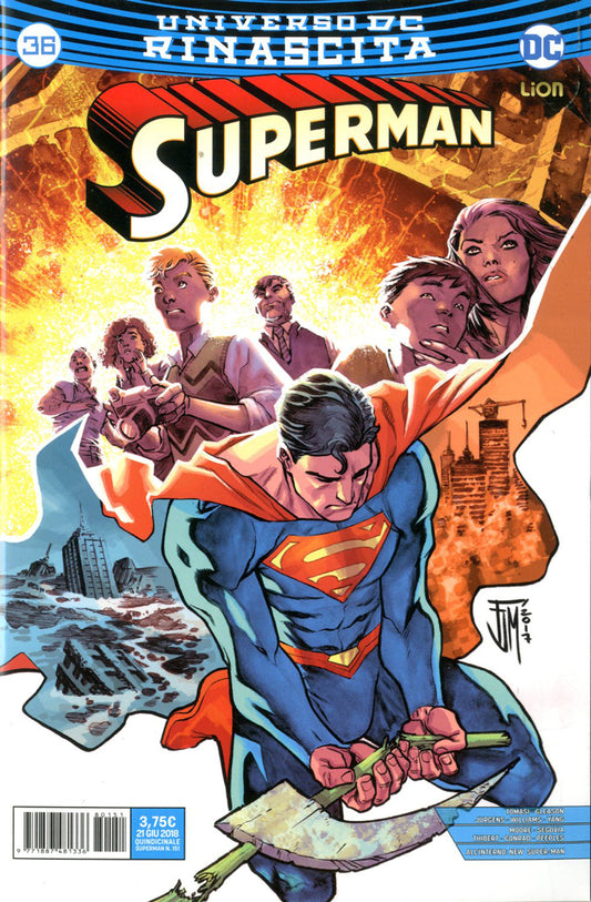 Superman rinascita 36, LION, nuvolosofumetti,