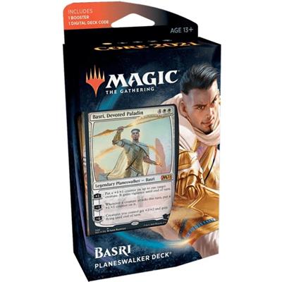 Magic M21 core planeswalker mazzo Basri, wizard of the coast, nuvolosofumetti,