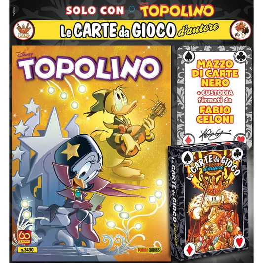 TOPOLINO 3430 + MAZZO DI CARTE NERO