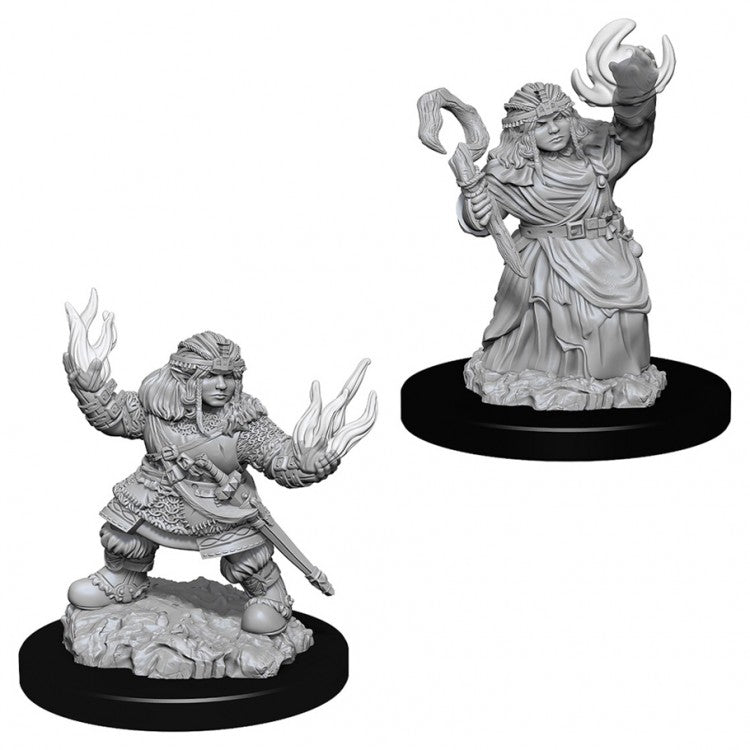 FEMALE DWARF SUMMONER Deep Cuts Pathfinder Battles Unpainted Miniatures D&D-WIZKIDS/NECA- nuvolosofumetti.