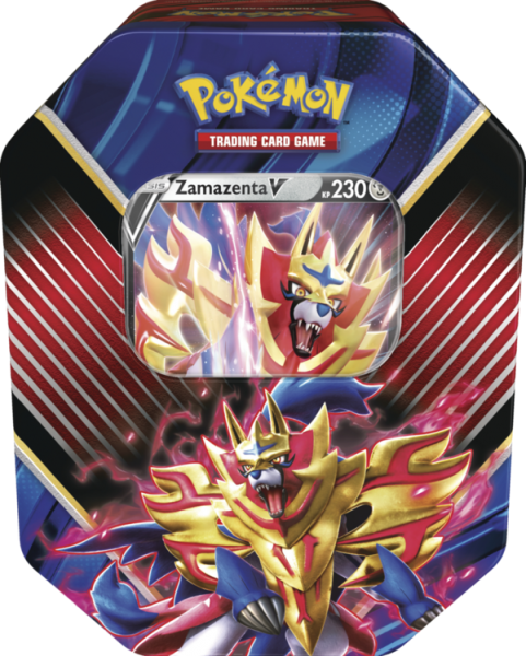 Pokemon tin da collezione Leggende di Galar TIPO B, wizard of the coast, nuvolosofumetti,
